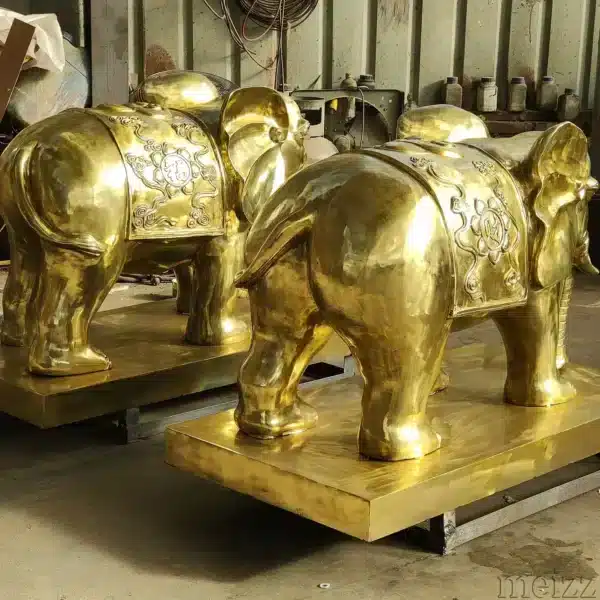 A Pair of Bronze Statues