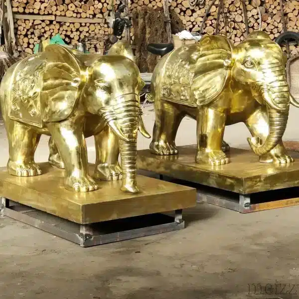 A Pair of Bronze Statues