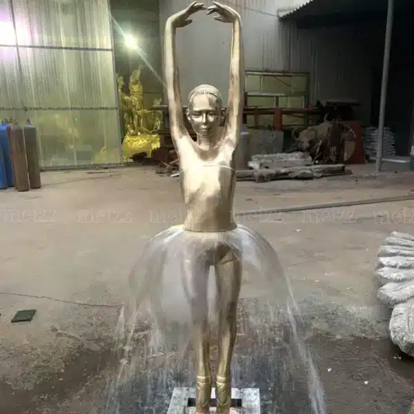 Bronze Ballet Fountain Sculpture Packaging