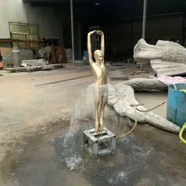 Bronze Ballet Fountain Sculpture Packaging