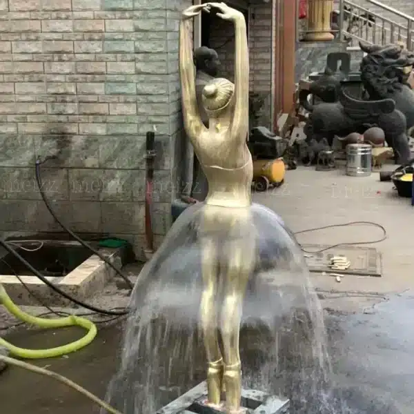 Bronze Ballet Fountain Sculpture Packaging