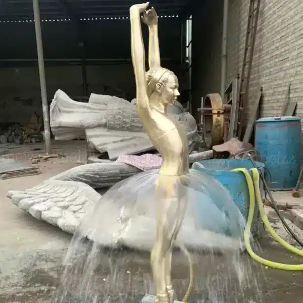 Bronze Ballet Fountain Sculpture Packaging
