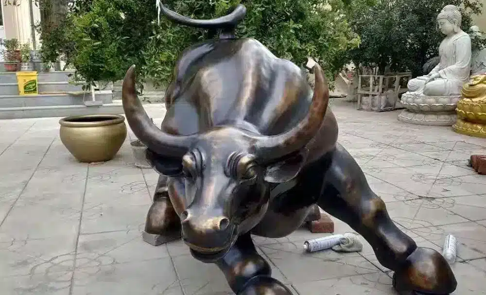 Bronze Bull Sculpture