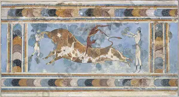 Bull-Leaping Fresco