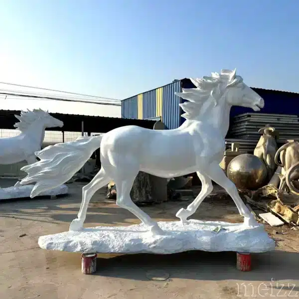 Fiberglass Galloping Horse