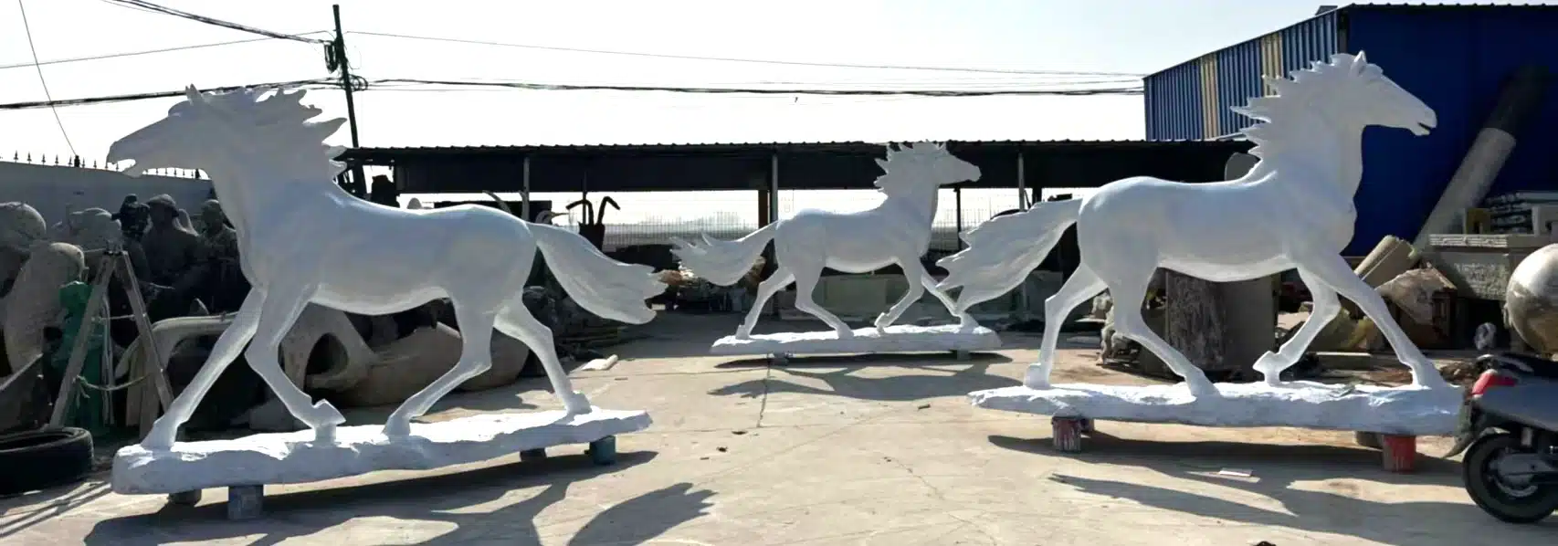 Fiberglass Galloping Horse
