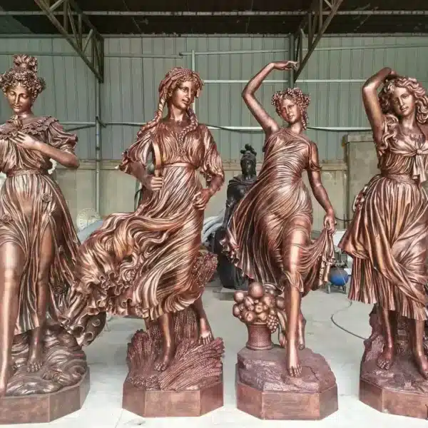 Clay Sculpture of the Goddess of the Four Seasons