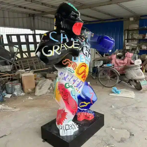 Graffiti Gorilla Sculpture