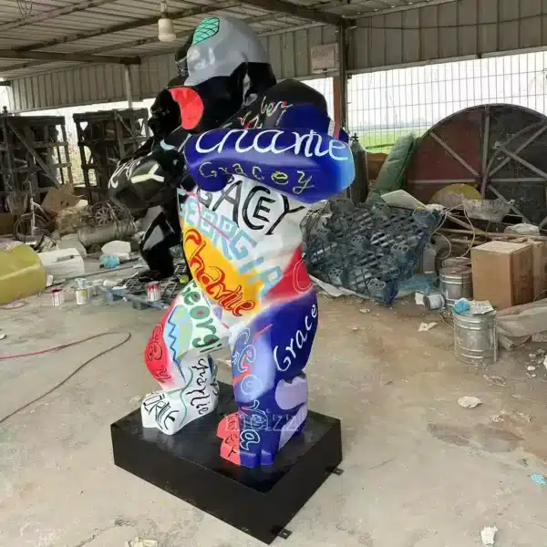 Graffiti Gorilla Sculpture