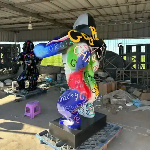 Graffiti Gorilla Sculpture