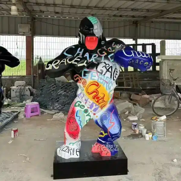 Graffiti Gorilla Sculpture