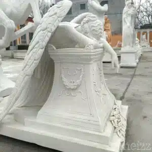 Marble Angel of Grief Monument Statue