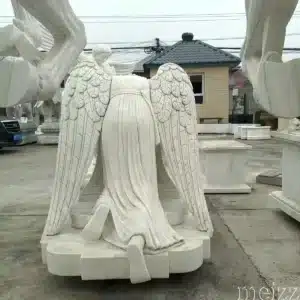 Marble Angel of Grief Monument Statue
