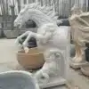 Large Marble Horse Sculpture for Outdoor Garden – Hand Carved Classical Art Statue Pair
