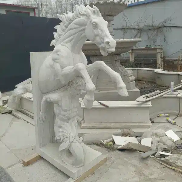 Marble Horse Sculpture for Outdoor Garden