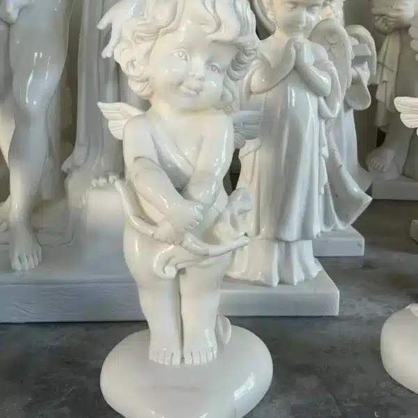 Multi-Style Marble Cupid Garden Statues