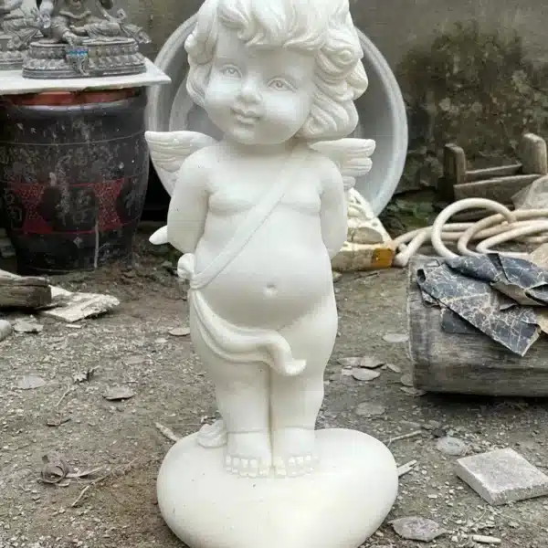 Multi-Style Marble Cupid Garden Statues