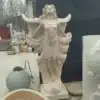 Outdoor Marble Angel Statue – Elegant Winged Garden Sculpture