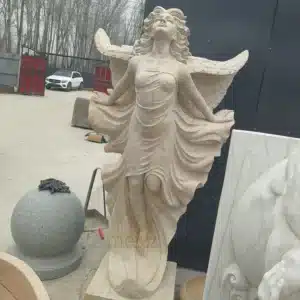 Outdoor Marble Angel Statue (3) Outdoor Marble Angel Statue