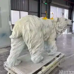 White Polar Bear Statue
