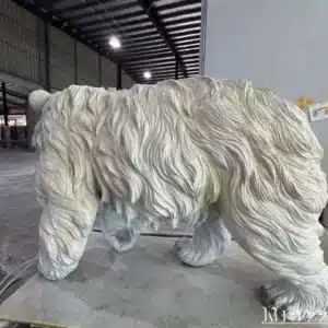 White Polar Bear Statue