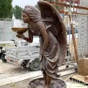 bronze cherub fountain statue