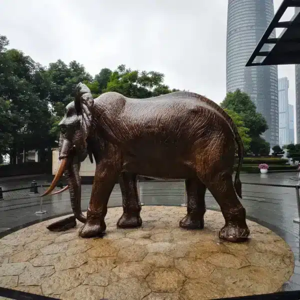 African Elephant Sculpture