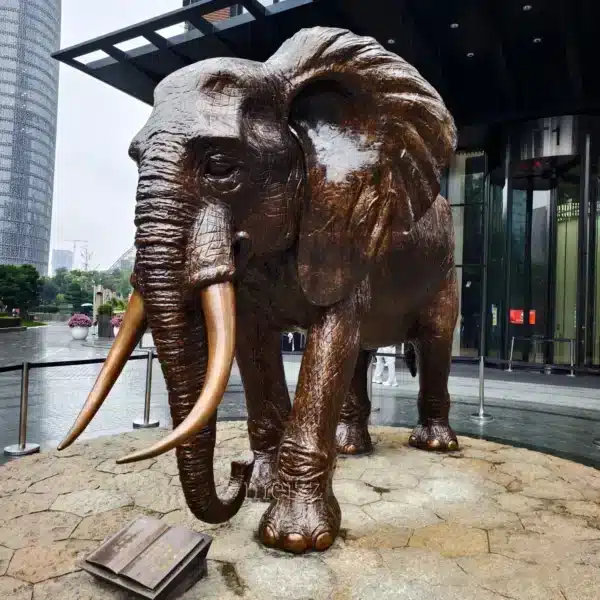 African Elephant Sculpture