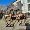 Bronze Deer Statue Set Outdoor – Elegant Garden & Landscape Decor
