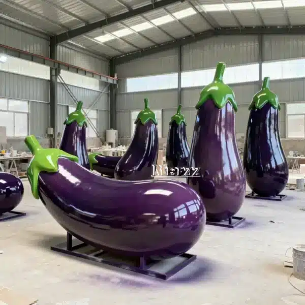Fiberglass Eggplant Sculpture