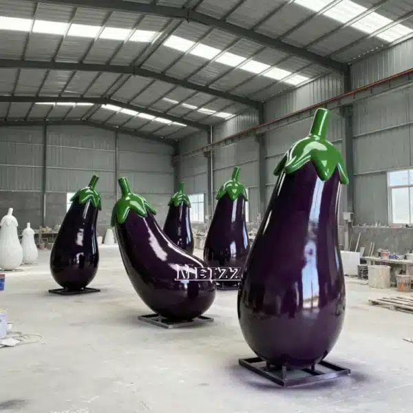 Fiberglass Eggplant Sculpture