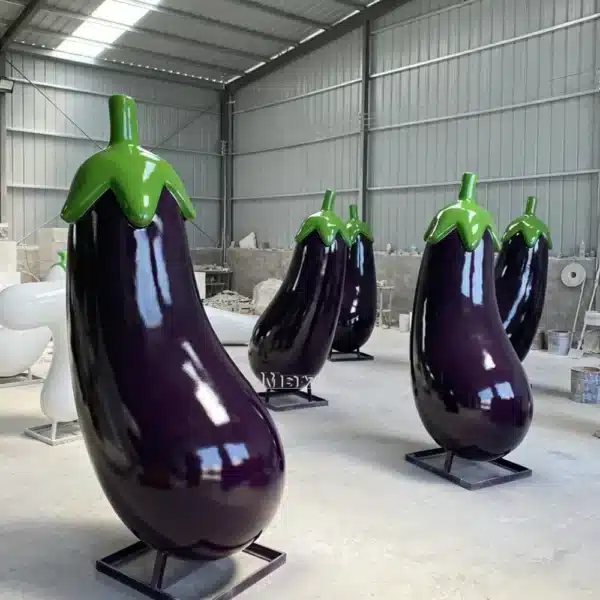 Fiberglass Eggplant Sculpture
