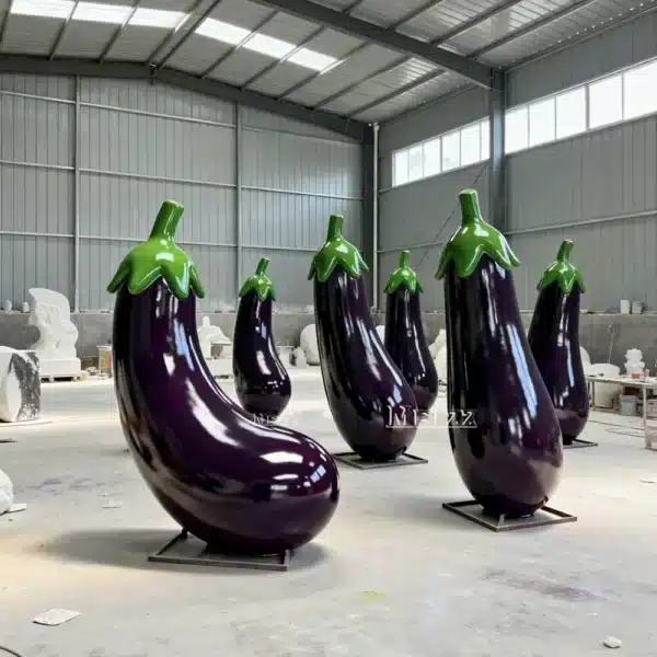 Fiberglass Eggplant Sculpture