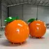 Brand-Customized Giant Fiberglass Orange Sculpture