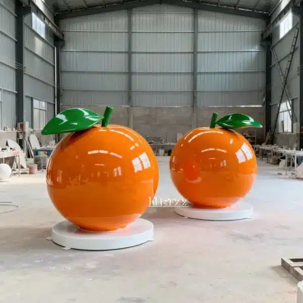 Fiberglass Orange Sculpture