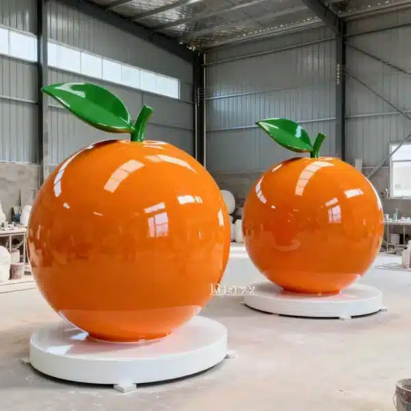 Fiberglass Orange Sculpture