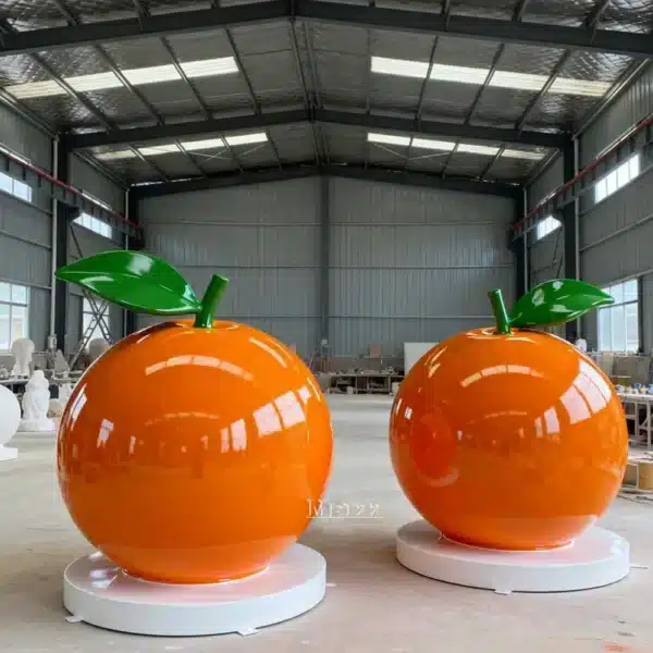 Fiberglass Orange Sculpture