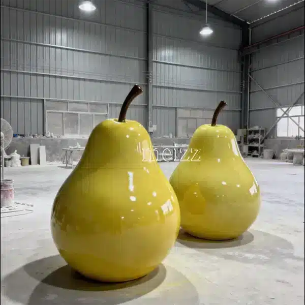 Giant Fiberglass Pear Sculpture