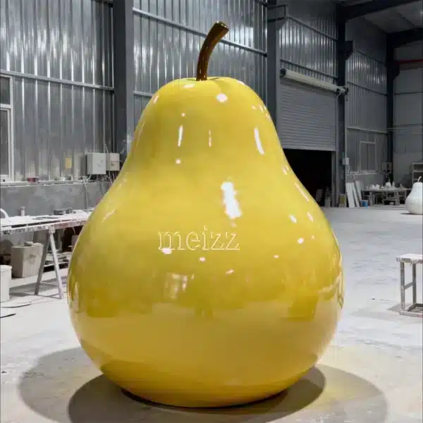 Giant Fiberglass Pear Sculpture