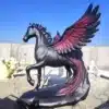 Large Fiberglass Pegasus Statue for Outdoor Garden & Landscape