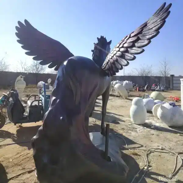 Large fiberglass Pegasus statue