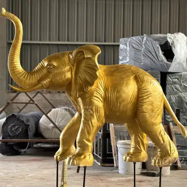 Life Size Outdoor Cast Copper Elephant Garden Sculpture