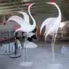 Modern Outdoor Crane Sculpture – Elegant Fiberglass Garden Crane Statues for Sale