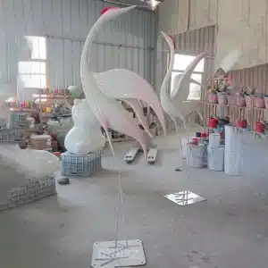 Outdoor Crane Sculpture