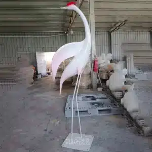 Outdoor Crane Sculpture