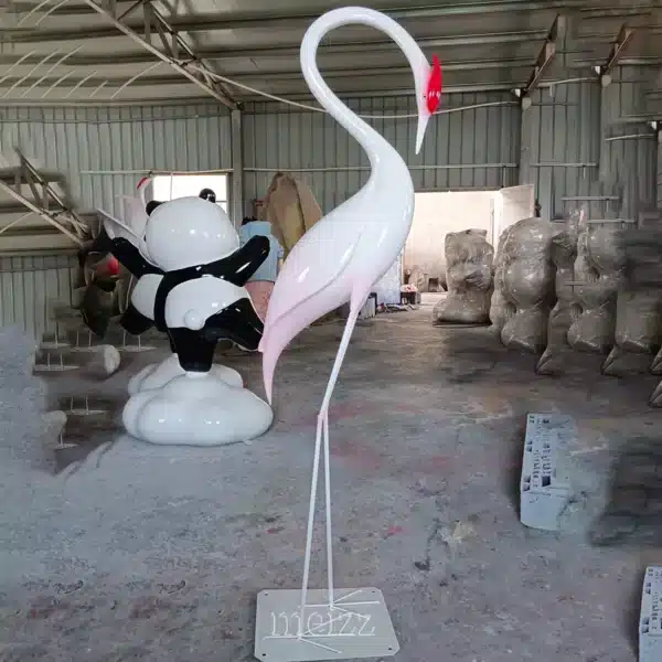Outdoor Crane Sculpture