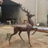 Life Size Bronze Deer Sculpture for Sale – Elegant Outdoor Stag Statue