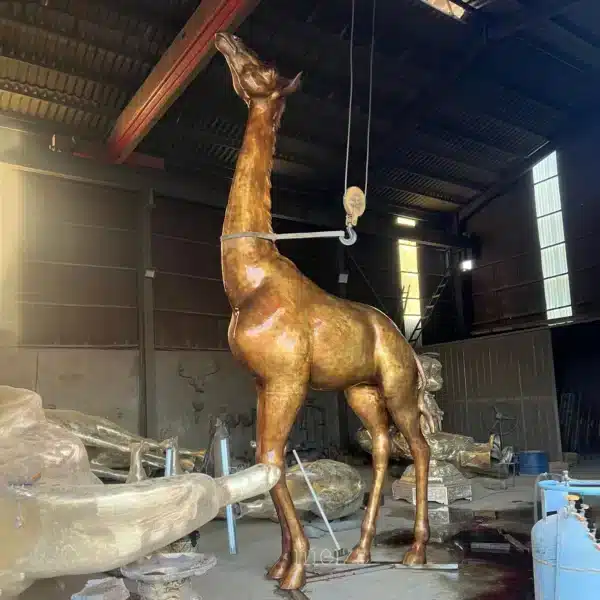 life size giraffe statue
