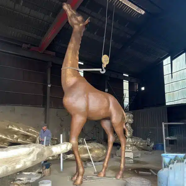 life size giraffe statue