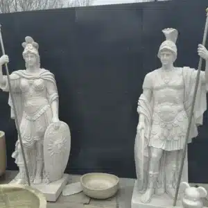 Marble Roman Warrior Statues Marble Roman Warrior Statues